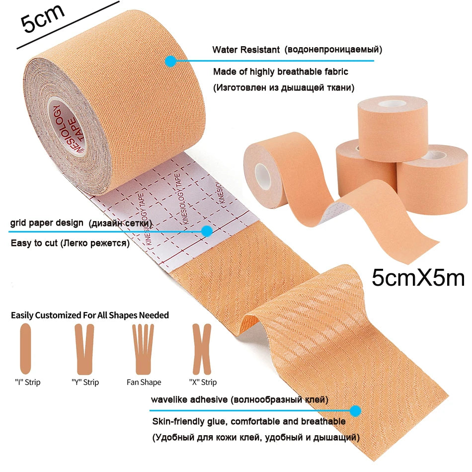 WorthWhile Kinesiology Tape|Athletic Recovery, Muscle Pain Relief, Knee Support for Gym & Fitness