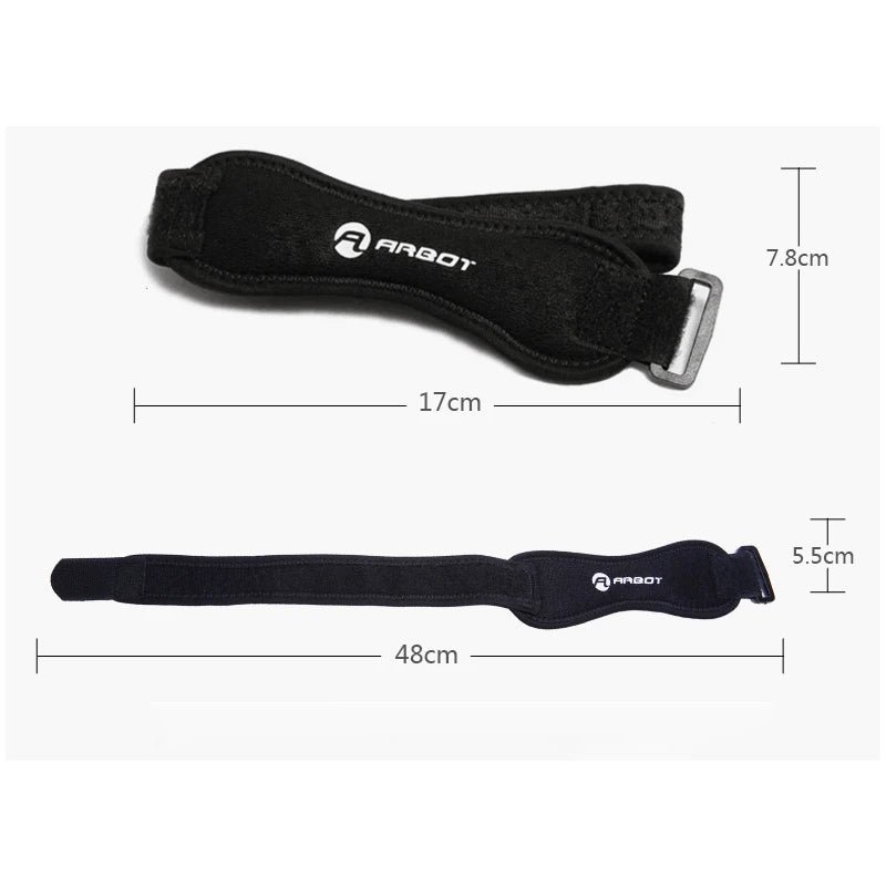 ADJUSTABLE KNEE PATELLAR TENDON SUPPORT BRACE - COMPRESSION KNEE PAD SLEEVE FOR BASKETBALL & SPORTS