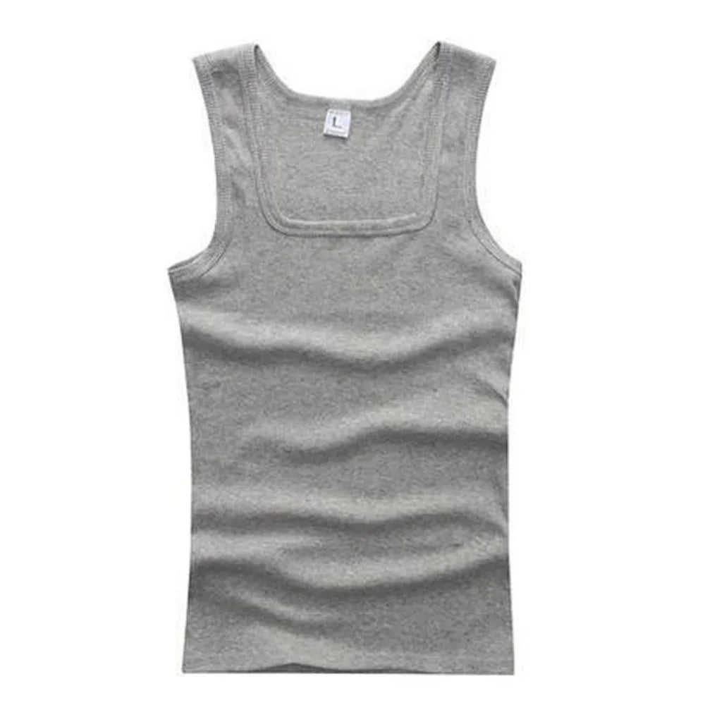 Summer Plus Size Men’s Sleeveless Fitness Tank Top – Casual Bodybuilding Vest for Gym or Daily Wear