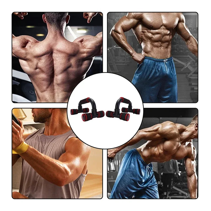U-Shaped Push-Up Rack - Fitness Equipment with Sponge Grip for Muscle Training at Home and Gym