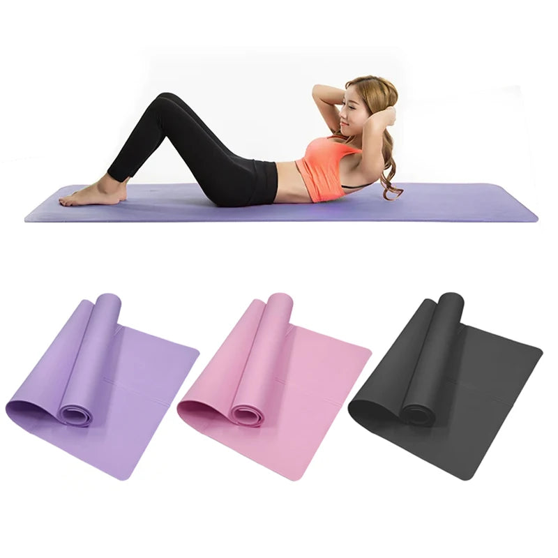 4mm Thick EVA Anti-Slip Yoga Mat – Portable Fitness Mat for Exercise, Pilates, and Gymnastics