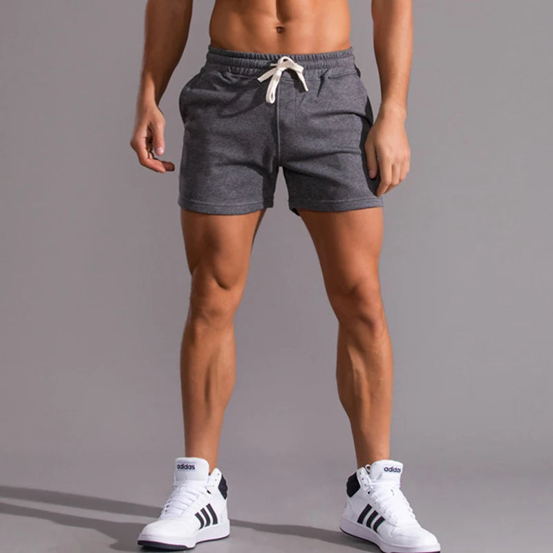 Summer Cotton Gym Shorts for Men | Breathable Running, Basketball, Tennis Workout Shorts | Sportswear Pants