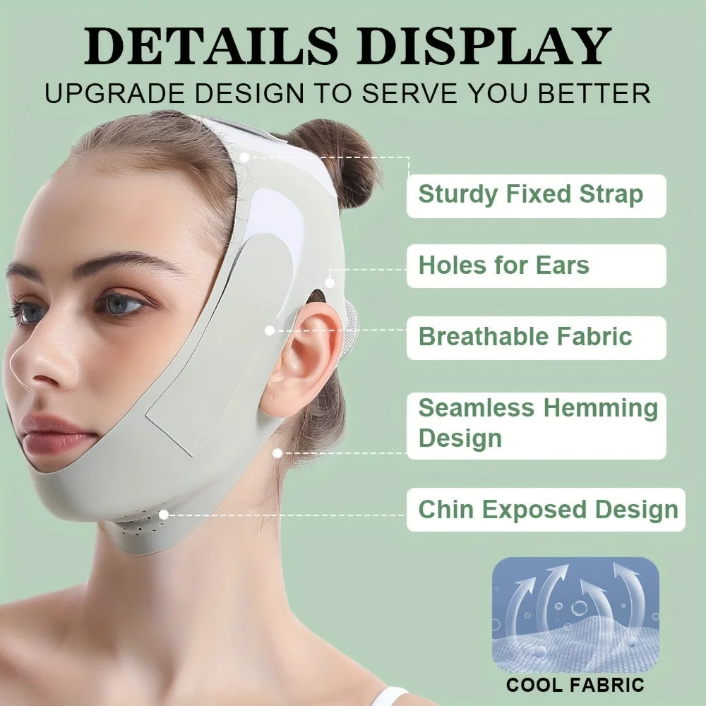 Reusable V Line Face Slimming Bandage – Chin Cheek Lift Belt for Women | Facial Massage Strap