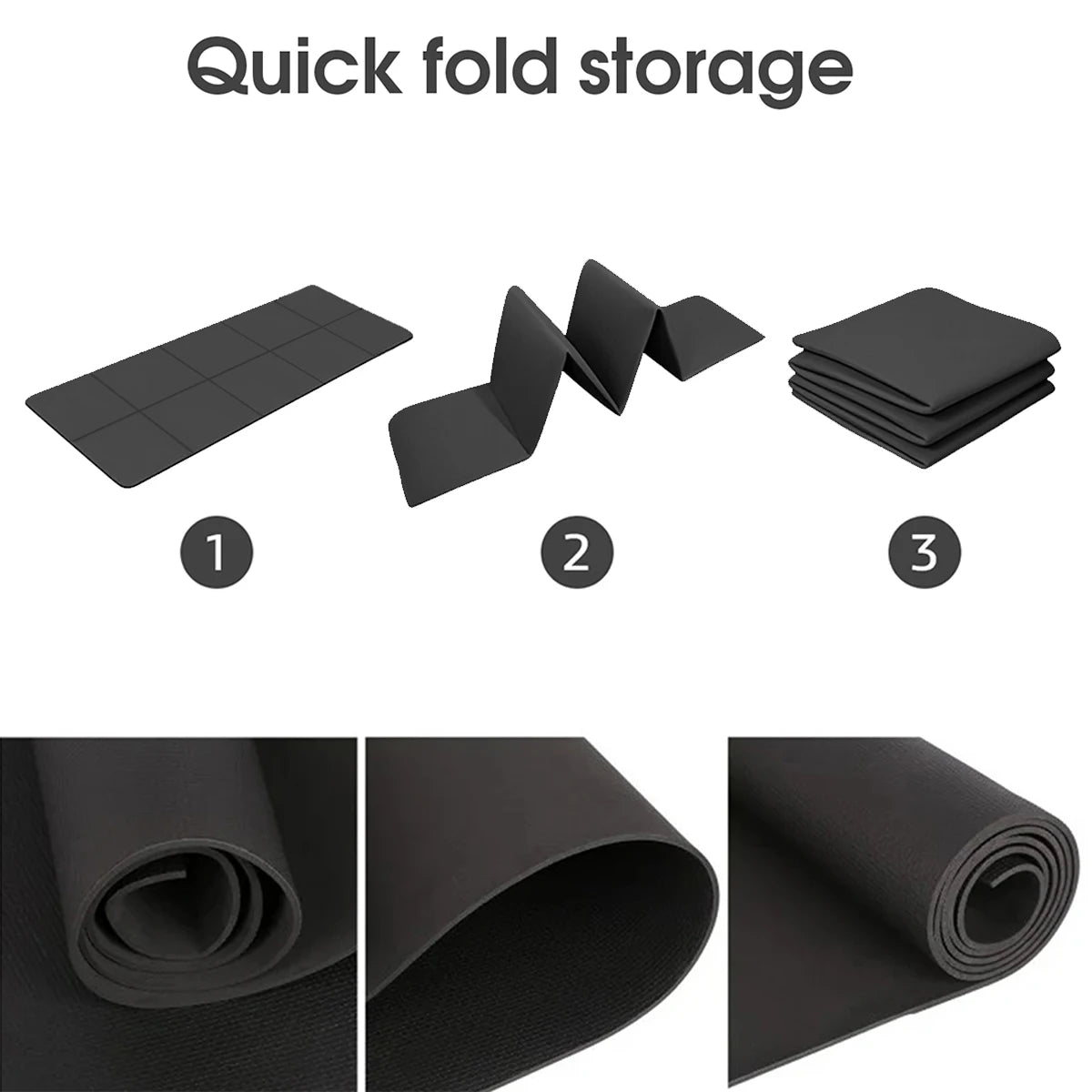 Anti-Skid EVA Yoga Mat - 4MM Thick Comfort Foam for Fitness, Pilates & Gymnastics