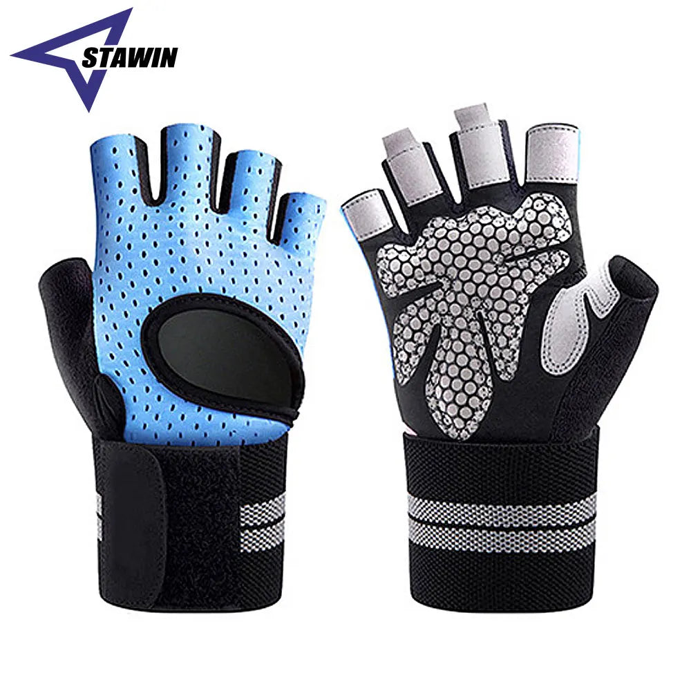 WEIGHTLIFTING GLOVES WITH WRIST SUPPORT–UNISEX WORKOUT GLOVES FOR BARBELL, CROSSFIT AND GYM TRAINING