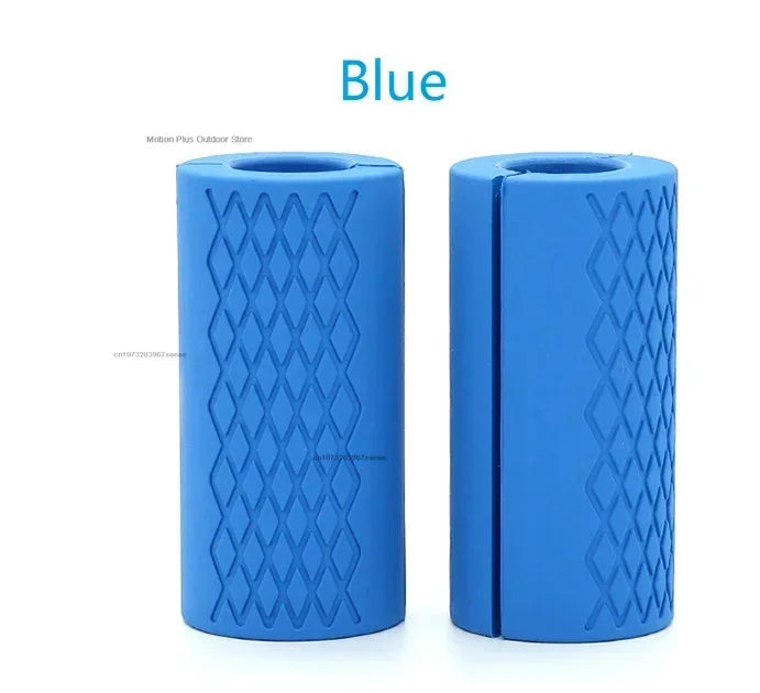 Silicone Dumbbell Barbell Grips Handles - Anti-Slip Weightlifting Support for Gym Workout