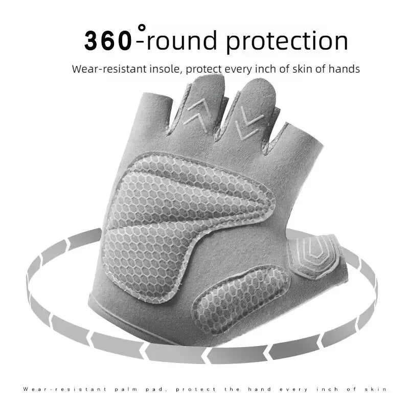 Slip-Resistant Weight Lifting Gloves for Men and Women - Gym Fitness Exercise Gloves