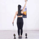 Arm Resistance Rope Trainer–Portable Suction Cup for Home Gym, Pilates, Chest & Core Workout.