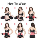Women's Waist Trainer Body Shaper Slimming Belt – Tummy Control Sweat Shapewear for Gym & Workout