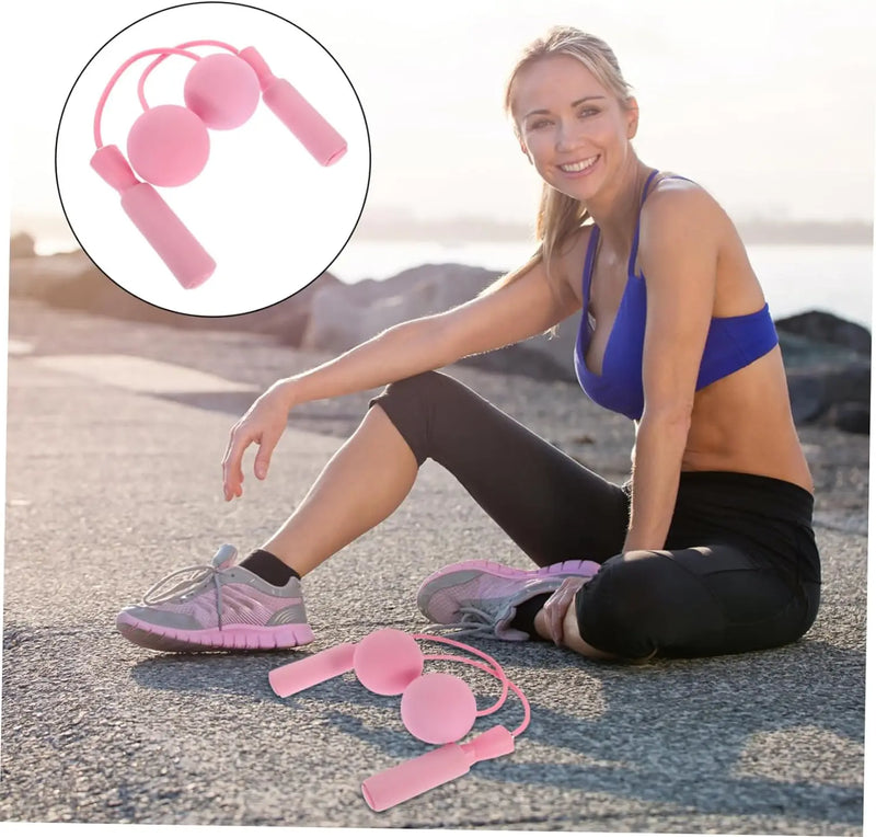 Cordless Heavy Jump Rope with Big Ball – Indoor Skipping Rope for Fat Burning & Muscle Training