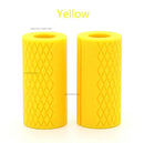 Silicone Dumbbell Barbell Grips Handles - Anti-Slip Weightlifting Support for Gym Workout