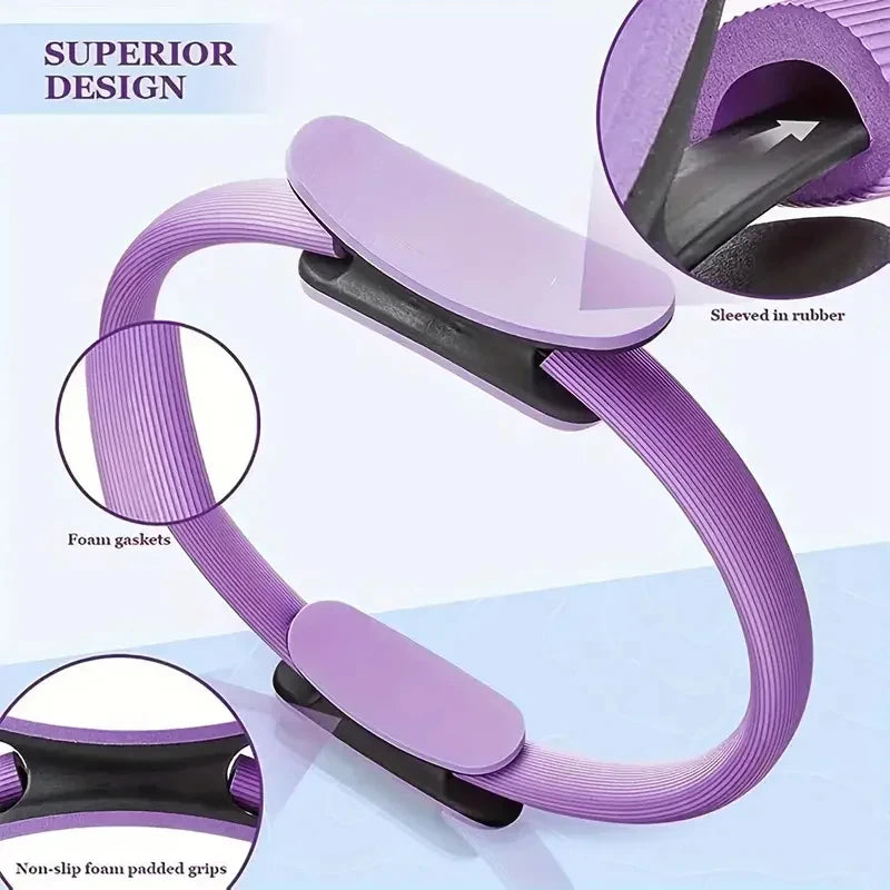Yoga Fitness Ring Circle Pilates Resistance Ring for Women – Home Workout Accessory
