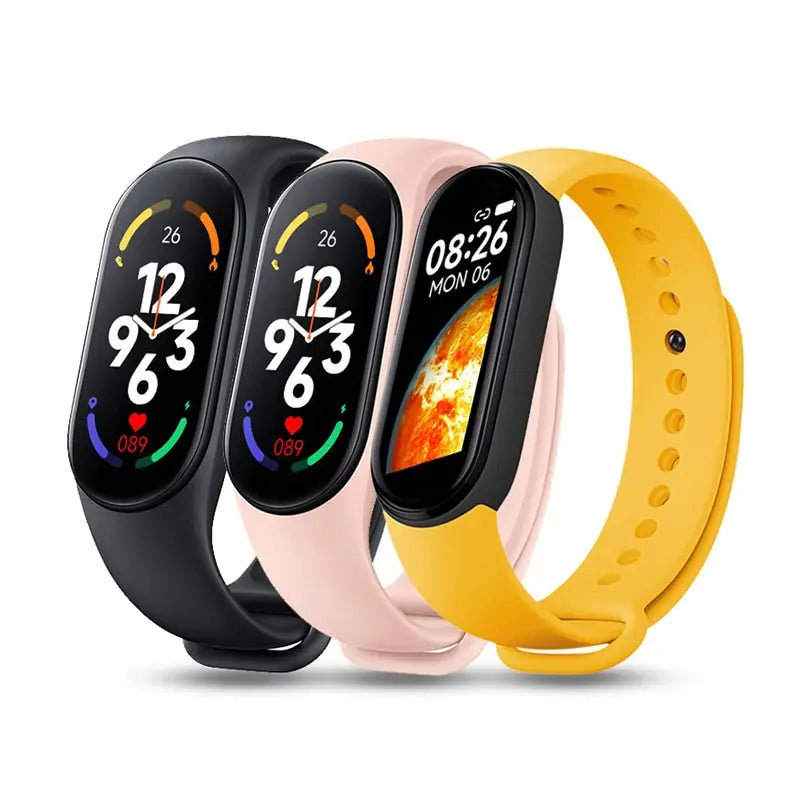 M7 Smart Watch Fitness Tracker for Men & Women|Heart Rate, Blood Pressure Monitor, Sport Bracelet