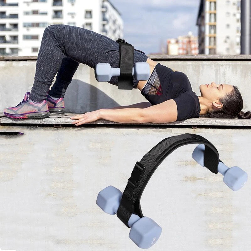 HIP THRUST BELT PAD – PERFECT FOR DUMBBELLS, KETTLEBELLS, WEIGHTS, AND HOME GYM WORKOUTS