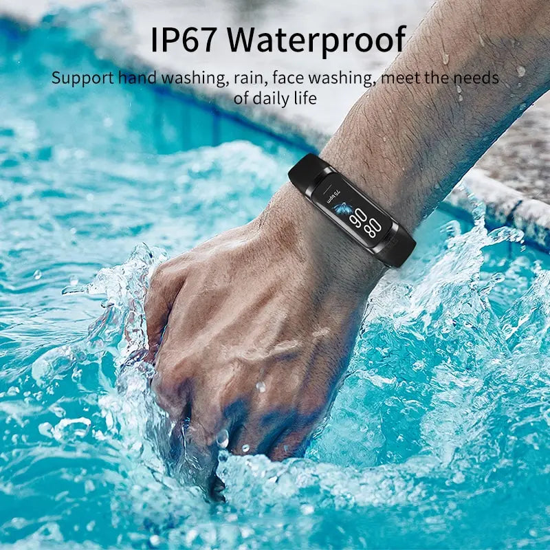 LIGE AMOLED Smart Watch-Waterproof Fitness Tracker with Heart Rate, Blood Pressure & Sleep Monitor