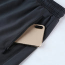 Men’s 2-in-1 Cropped Compression Pants with Zipper Pocket | Quick-Dry Running & Training Leggings