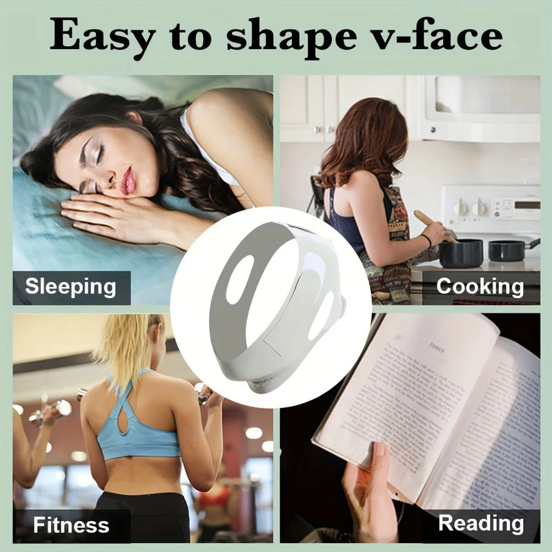 Reusable V Line Face Slimming Bandage – Chin Cheek Lift Belt for Women | Facial Massage Strap