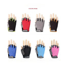 Fingerless Gym Training Gloves for Men and Women - Anti-Slip Cycling, Fitness, and Motorcycle Gloves