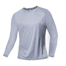 Summer Ice Silk Long Sleeve T-Shirt for Men - Quick Dry Breathable Outdoor Sun Protection