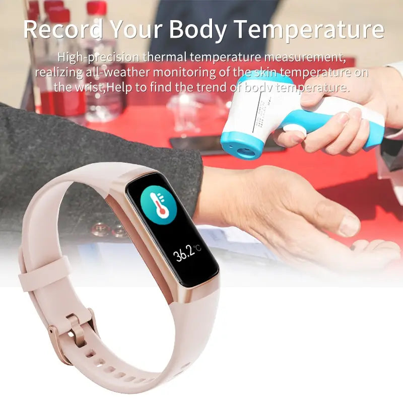 LIGE AMOLED Smart Watch-Waterproof Fitness Tracker with Heart Rate, Blood Pressure & Sleep Monitor