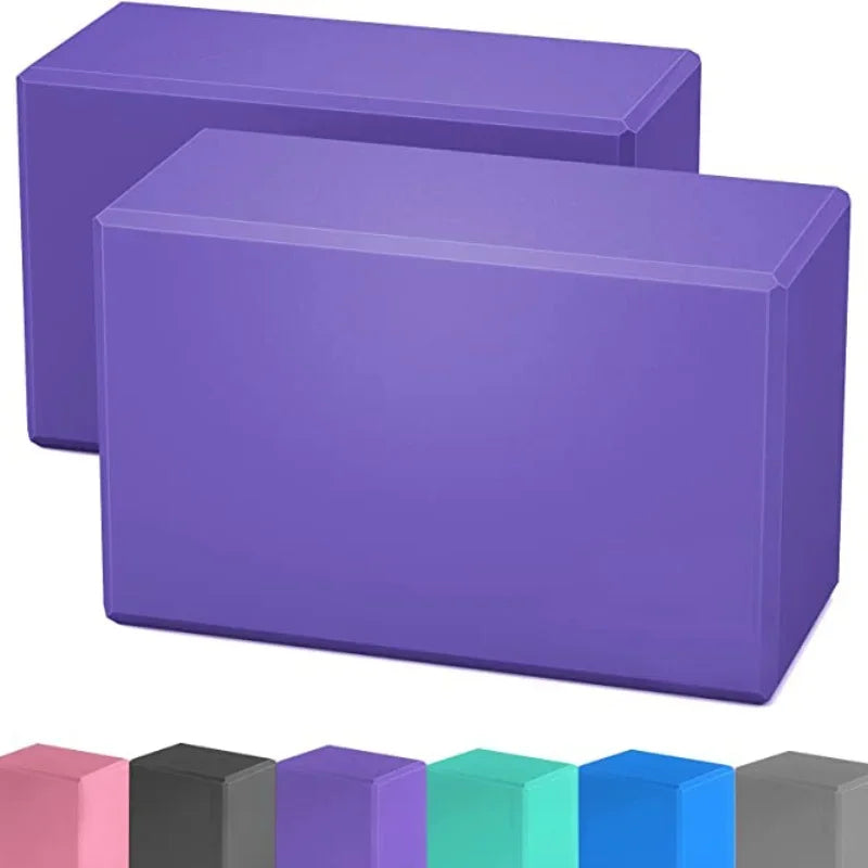 High-Density Yoga Blocks – EVA Pilates Bricks for Stability, Balance, and Flexibility Training