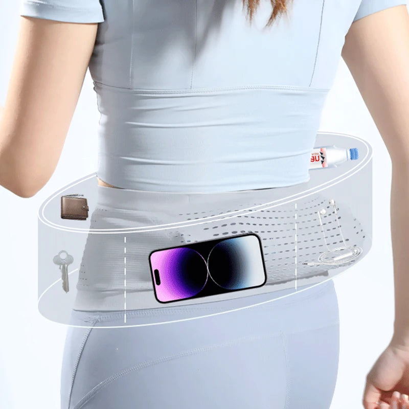 Outdoor Fitness Invisible Waist Pack - Multifunctional High Elastic Sports Running Bag
