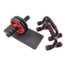 No-Noise Ab Roller & Jump Rope Set with Mat – Double-Wheeled Abdominal Trainer for Arm, Waist, Leg