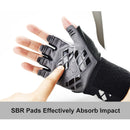 Fingerless Gym Gloves for Training - Gel Fitness Gloves for Men and Women Weightlifting