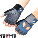 Fingerless Gym Gloves for Training - Gel Fitness Gloves for Men and Women Weightlifting