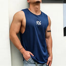 Men's Summer Mesh Sleeveless Vest Gym Running Equipment Training Muscle Sports T-shirt Clothes