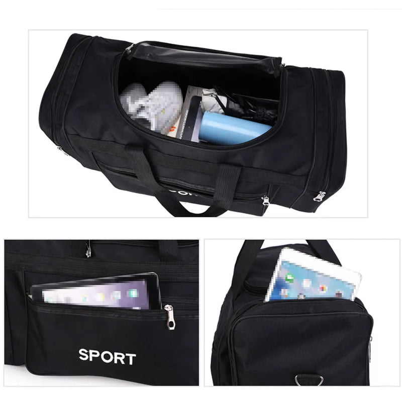 YIXIAO Big Capacity Sports Fitness Bag for Men – Outdoor Yoga Gym Handbag & Travel Shoulder Bag