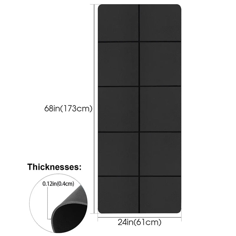 Anti-Skid EVA Yoga Mat - 4MM Thick Comfort Foam for Fitness, Pilates & Gymnastics