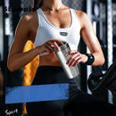 Stainless Steel Protein Powder Shaker Bottle: 500ML/750ML