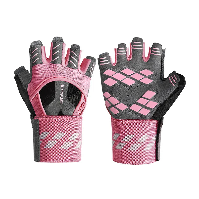 Fingerless Gym Gloves for Training - Gel Fitness Gloves for Men and Women Weightlifting