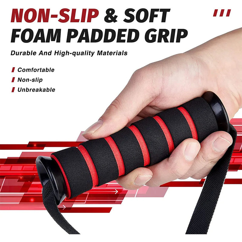 D-Ring Metal Gym Handles - Heavy Duty Grip for Cable Machines and Resistance Bands Fitness Accessories