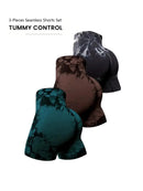 3-Piece Seamless Tie-Dye High-Waisted Workout Shorts for Women | Scrunch Butt Lifting Yoga & Gym Activewear