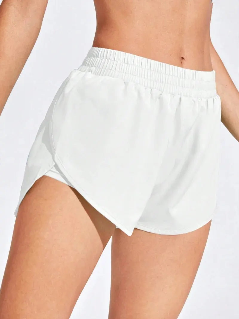 Yoga Shorts for Women - Elastic Running Workout Leggings for Gym Sports - Fitness Activewear