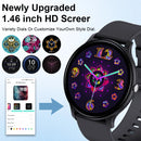 LAXASFIT Smart Watch-Full Touch Screen Fitness Tracker, IP68 Waterproof, Bluetooth for Men & Women