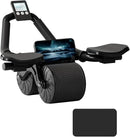 Automatic Rebound Abdominal Wheel – Double-Wheeled Core Muscle Trainer with Smart Counter Display