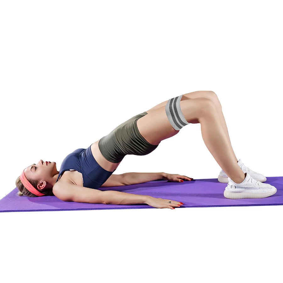 Fabric Resistance Hip Booty Bands - Versatile Elastic Workout for Glutes, Thighs, and Full Body Fitness