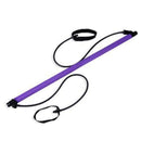 Portable Fitness Yoga Pilates Bar Stick with Resistance Bands–Home Gym Trainer for Full-Body Workout