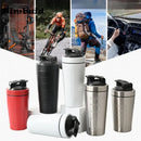 Stainless Steel Protein Powder Shaker Bottle: 500ML/750ML