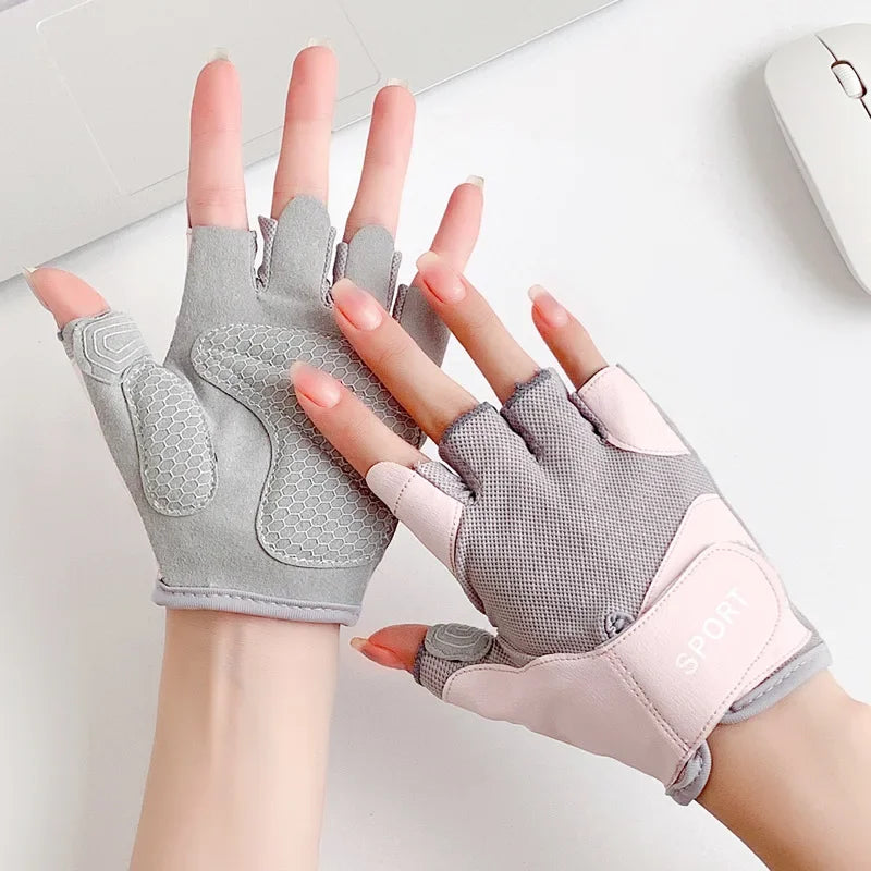 Slip-Resistant Weight Lifting Gloves for Men and Women - Gym Fitness Exercise Gloves