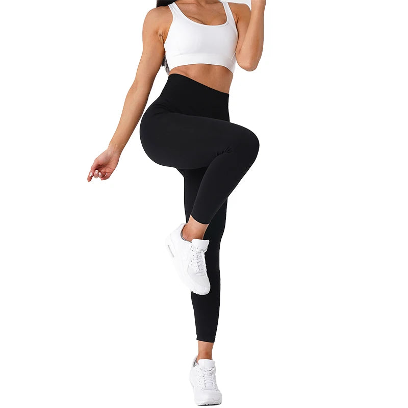 NVGTN Solid Seamless High Waisted Leggings for Women – Soft Workout Tights & Yoga Pants
