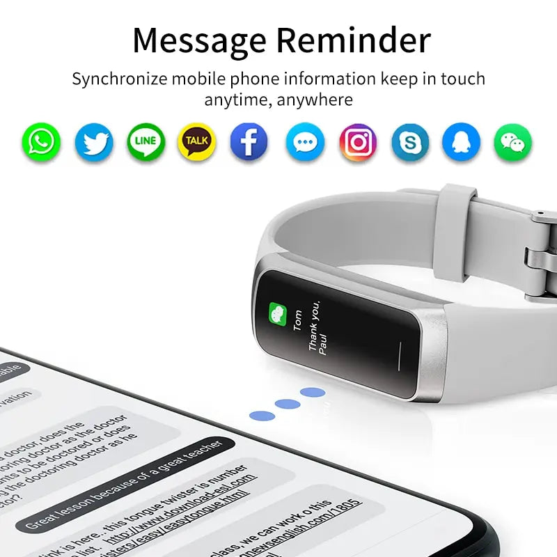 LIGE AMOLED Smart Watch-Waterproof Fitness Tracker with Heart Rate, Blood Pressure & Sleep Monitor