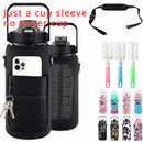 2L Water Bottle Sleeve with Holder & Straw | Leakproof Gym & Sports Jug Cover for Men & Women