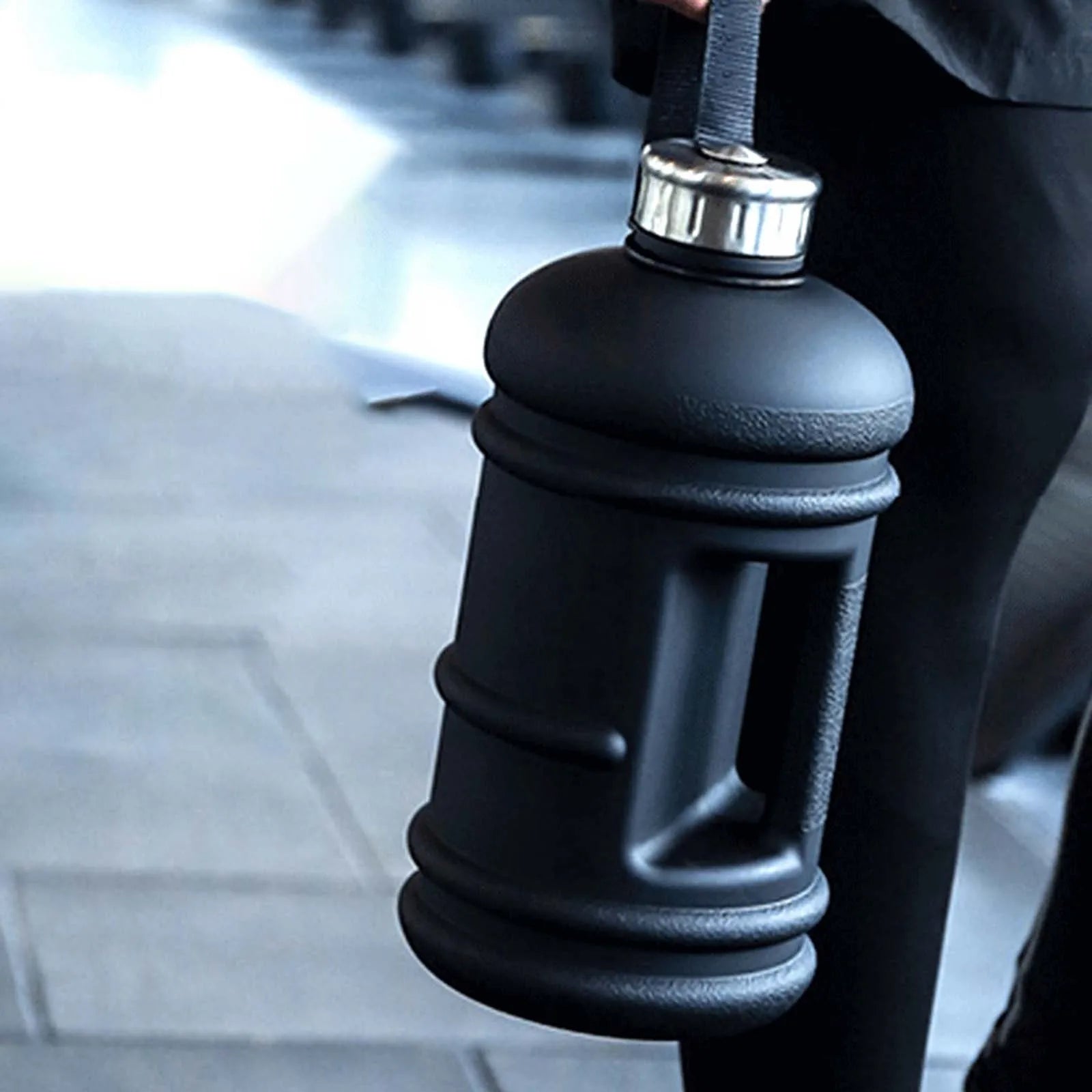 2.2L Large Capacity Plastic Sports Bottle - Portable Outdoor Travel Water Cup & Protein Shaker