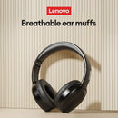 LENOVO TH30 Wireless Bluetooth 5.3 Headphones – Foldable Sport Headset with Mic, Noise-Cancelling