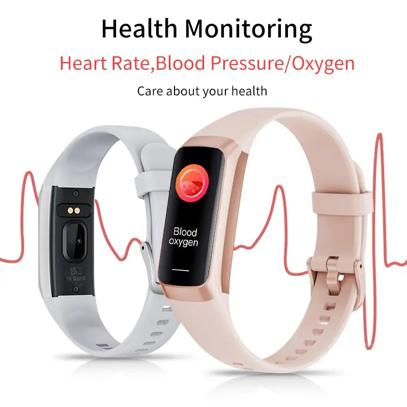 LIGE AMOLED Smart Watch-Waterproof Fitness Tracker with Heart Rate, Blood Pressure & Sleep Monitor