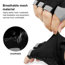 Fingerless Gym Training Gloves for Men and Women - Anti-Slip Cycling, Fitness, and Motorcycle Gloves